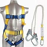 SJASD Safety Dachdeckerset,Lanyard-Gurtband Auffanggurt, Komfort,Fallschutzausrüstungen