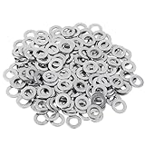 304 Edelstahl Unterlegscheiben, 200 Stück M6 Flach Unterlegscheiben Set Sicherungsscheiben...