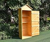 Mucola Gerätehaus mit 2 integrierten Regalböden 79x49x190 cm Geräteschuppen Gartenschrank aus...