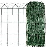 Floordirekt Ziergeflecht Garten Dekozaun | Grün | Maschenweite: 15x9 cm | beetzaun 4 Größen |...