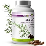 Vita2You Beifuß Extrakt - 180 Kapseln - Artemisia Vulgaris - 10:1 Extrakt 6000mg Pulver - ohne...