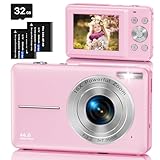 Digitalkamera Fotokamera mit 32GB Karte, 1080P FHD 44MP Kinder Kamera 2,4 '' LCD 16X Digital Zoom...