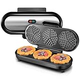 FOHERE King Size Waffeleisen, 15 Herzwaffeln in 2 Minuten, Herzwaffeleisen mit 3...
