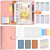 Budget Planner Deutsch - A6 PU Leder Budget Binder Geld Organizer Sparen - Finanzplaner Cash...