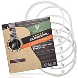 Gitarrensaiten von Villkin - Premium Nylon-Saiten für Klassische-, Konzert-& Akustik-Gitarre - 6...