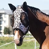 Harrison Howard Super Comfort Stretchy Fly Mask Large Eye Space with UV Protection Soft on Skin with...