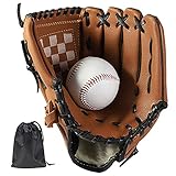 LeapBeast Baseball Handschuhe - Softball Handschuhe mit Einem Ball, Erwachsenen Baseball Training...