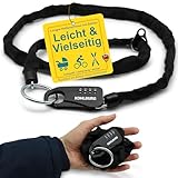 KOHLBURG sicheres + leichtes Taschenschloss mit Zahlencode [129cm lang, 3mm stark] - als...