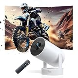 Smart Mini Beamer, Upgraded Hi-Fi Mini-Projektor mit 4K-1080P-Unterstützung, 300 ANSI-Lumen, WIFI6...