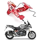 SUMRED Einstellbare Motorrad Kennzeichen mit LED-Licht für Aprilia Caponord 1200 2011-2018 Lizenz...