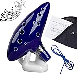 Zelda Ocarina,OASMU 12 Loch Legende von Zelda Ocarina der Zeit, Zelda Alto C Triforce Link-Cosplay...