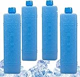 4 Stück Kühlakkus Für Kühltasche - 350ml Dünne Kühlakkus Für Kühlbox, Wiederverwendbare...