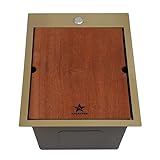 STARSTAR Workstation Ledge Topmount/Drop-In Single Bowl Gold Matt Stainless Steel...
