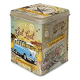 Nostalgic-Art Retro Teedose Bulli – Let's Get Lost – VW Bus Geschenk-Idee, Aufbewahrung für...