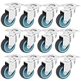 RRIUTO Transportrollen Lenkrollen 50KG pro Rolle Schwerlastrollen Möbelrollen 50mm Warenkorbrollen...