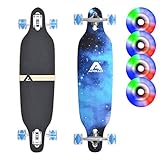 Apollo Longboard BlueSky, Komplettboard, Twin-Tip Drop-Through Freeride Cruiser Board