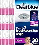 Clearblue Kinderwunsch Ovulationstest Kit Digital, 30 Tests + 1 digitale Testhalterung,...