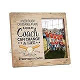 valucise Bilderrahmen 'A Good Coach Can Change A Life' mit Baseball-Trainer, Geschenk für den...