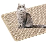 Kratzmatte Katze, Natürliche Sisalmatte [40 X 60cm] Kratzteppich Katzen rutschfeste und...