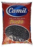 Brasilianische schwarze Bohnen, 1a-Qualität, Beutel 1kg - Feijão Preto CAMIL 1kg