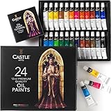Castle Art Supplies 24 x 12ml Ölfarben-Set | Günstiges Set für Anfänger und Profikünstler |...