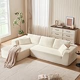 LINSY HOME Ecksofa mit Schlaffunktion - 270cm Corduroy Modulares Schlafsofa, L Form Couch, Sofa 3...