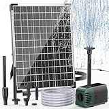 Biling Solar Teichpumpe 20W 1200L/H Förderleistung, Solar Springbrunnen für außen mit 2M...