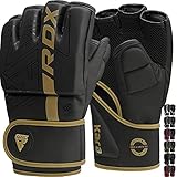 RDX Profi MMA Handschuhe Training, Kara Maya Hide Leder, Sparring Grappling Kampfsport Kickboxen...