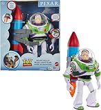 Mattel Disney und Pixar Toy Story Buzz Lightyear Actionfigur, 30,5 cm groß, mit Rakete & 20 Plus...