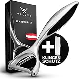 VALUXE® Premium Sparschäler mit scharfer Edelstahl Klinge & rutschfestem Griff - Handlicher...