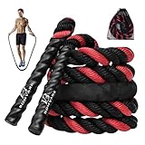 Bomvabe Schweres Springseil Erwachsene 1,3 kg für Fitness Muskelaufbau, 3 m Langes Gewichtetes...