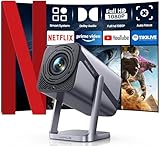 Beamer 4k Heimkino [Netflix Official & Dolby Audio] Smart Beamer Full HD 1080P Beamer 4K 600ANSI...