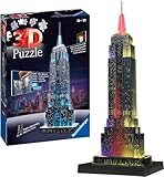 Ravensburger 3D Puzzle 12566 - Empire State Building Night Edition - eines der bekanntesten...