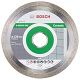 Bosch 1x Diamanttrennscheibe Standard for Ceramic (für Stein, Keramik, Fliesen, Marmor, Ø 125 x...