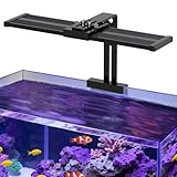 hygger Aquarium LED Licht für Salzwasser, 35W Clip On Beleuchtung für Aquarien 24/7-Modus Aquarium...
