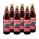 RABENHORST Aronia Muttersaft BIO 6er Pack (6 x 700 ml), 100 % purer Aronia-Direktsaft aus erster...