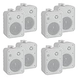 McGrey One Control WH MKIII Lautsprecher 4 Paar - Kompakt-Boxen für Installation, Studio oder...