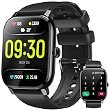 Smartwatch Herren Damen mit Telefonfunktion - 1,85' LCD Touchscreen Smart Watch,Fitnessuhr Herren...