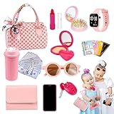 Renchey Spielhandtasche Für Kinder - Spielzeugtasche mit Zubehör | Prinzessinnen Spielzubehör,...