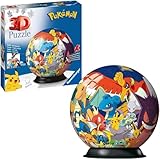 Ravensburger 3D Puzzle 11785 - Puzzle-Ball Pokémon - 72 Teile - Puzzle-Ball für Pokémon Fans ab 6...