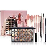 All-in-One Make Up Set, Schminkset für Augen, Geschenkset mit 40 Farben Lidschatten Palette...