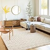 Surya Dubai Shaggy Berber Teppich - Flauschiger Teppich für Wohnzimmer, Esszimmer, Schlafzimmer,...