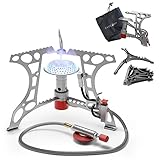 EVOCAMP kompakter Campingkocher 3.2 kW mit Piezo-Zünder, Camping Stove, Mini-Gaskocher - ideal für...