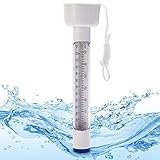 Hecht bruchsicheres Wasserthermometer für Pool, Badewanne, Schwimmbad und Teich ¬– schwimmendes...