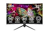 ODYS XP32 PRO 80cm (32') WQHD Curved Gaming Monitor (2.560 x 1.440 Pixel, 400 cd/m², 165 Hz, 1ms...