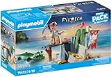 PLAYMOBIL Starter Pack 71473 Pirat mit Alligator ab 4 Jahren