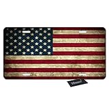 Wondertify Nummernschild, rustikale USA-Flagge, amerikanisches Patriotisches US-Kennzeichen,...