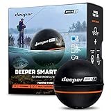 Deeper Smart Sonar Pro+ 2 Fischfinder Echolot – mit Tiefenmesser und GPS-Sender | Angeln im Kajak,...