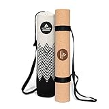 Yogamatte Kork - getestet mit SEHR GUT - 5 mm Stärke - rutschfest, Vegan & nachhaltig - Yoga Matte...