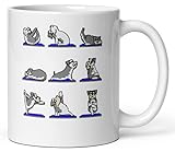 Kaffeetasse Lustige Miniatur Schnauzer Yoga Workout